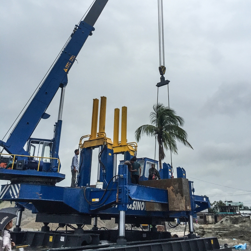 22kw 60tf VY60A Hydraulic Static Pile Driver