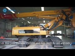 250kN.m টর্ক সহ আসল CAT336D ইঞ্জিনে রিকন্ডিশন্ড CRRC রোটারি ড্রিলিং রিগস বসানো হয়েছে